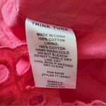 Trina Turk  Eyelet Scallop Hem Cropped Jumpsuit in Cosmo Pink Size 12 Photo 10