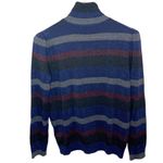 Lauren Ralph Lauren shimmering colorblock striped mockneck sweater size L Blue Size L Photo 1