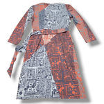 Ivy & Blu Maggy Boutique Dress Size 4 Women's Dress Wrap Dress Long Sleeve Dress Multiple Photo 5