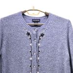Ann Taylor  Merino Wool Cardigan Blue Large Photo 2