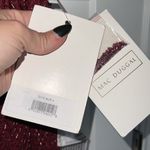 Mac Duggal NWT Red Hand Embellished Halter Neck Midi Sheath Dress - 70110 Burgundy Photo 5