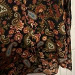 cupio  retro boho chic paisley floral high low midi blouse size X-Large Photo 1