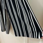H&M Black & White Striped Cropped Strapless Jumpsuit with Belt, Size 6 Photo 7