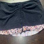 Profile by Gotten Black Printed Swim Skirt Bottoms Women's Size XL Photo 2