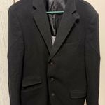 Flynt Men’s 42 Long Black Wool Blend Blazer Sportcoat Size 42L Photo 0