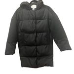 Womens Apricot Oversized Padded Contrast Puffer Coat Black Size 4 Photo 4