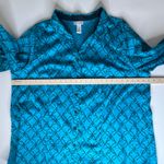 Catherines  Womens Geometric Print Button Down Shirt Size 3X Office‎ Casual Comfy Photo 7