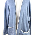 Frank & Eileen  Blue Beach Fleece Open Cardigan Size XS Photo 0