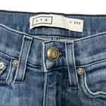 AYR  The Bomb Pop Ankle Straight Jeans Raw Hem Blue 25 Short Photo 4