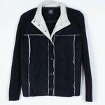By Design Sport Suede Sweater Jacket Size Large Photo 0
