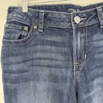 Maurice's Dark Wash Low Rise Bootcut Jeans Sz 10 Short Western Embroidered Rodeo Photo 3