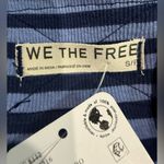 Free People NWT We the  Oversized Striped Lace Sherbert Tunic Blue Lavender Small Photo 5