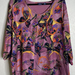 Westbound ‎ Womens 2X Embellished Colorful Floral Butterfly Blouse Top Boho Fairy Photo 0