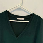 Wilfred Free  Shirt Womens XXS  Green V Neck Pullover Sweater Tee Classic Photo 1