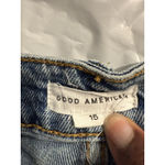 Good American  Shorts Womens 15 Blue Jean Denim 90s Cutoffs Indigo Flaw‎ Distress Photo 3