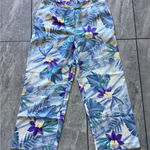 August Silk  Women's Silk Floral Print Wide Leg Pants Size S Photo 0