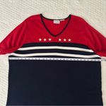 White Stag Vintage American Flag USA Sweater Tee Top Women’s Plus Size Photo 2