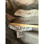 Tempo Paris Women's Small Zebra Print Sheer Overlay Top Blouse Made in Italy S Photo 3