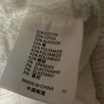 Brandy Melville  White Crinked Faux Wrap Short Sleeve Ruched Crop Blouse Top Sz S Photo 3