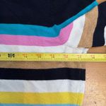 Talbots  Women's Multicolor Stripe Crewneck Sweater Medium Petite Long Sleeve Photo 6