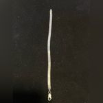 ITALY VINTAGE 925 STERLING SILVER FLAT CHAIN BRACELET Photo 2