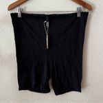 SKIMS  lace Pointelle high rise Boxer shorts in onyx black NEW 4X Photo 1