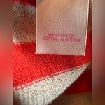 Victoria's Secret Victoria Secret Women's V-Neck Sweater Orange Tan Striped Size Medium Photo 7