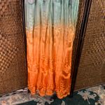 Pinkblush  Maternity Ombré Rainbow Lace Maxi Dress Size L Photo 6