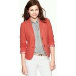 Gap Vintage  Y2K The Academy Blazer Single Breasted Jacket Fire Coral Size 6 S Photo 13