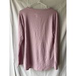 Chaser  V Neck Waffle Knit Long Sleeve in Lavender Size Medium Photo 1