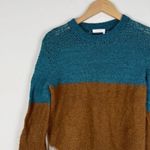 See By Chloe See By Chloé Brown & Blue Wool Color Block Sweater Photo 3