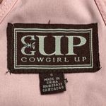 BABY PINK FRINGE EMBROIDERED COWGIRL UP CAMI TANK Photo 3