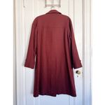 Fleurette • Loro Piana wool & cashmere coat double breasted car rust red maroon Size 14 Photo 10