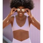 Aerie NWT Plunge Bikini Top Women's Blue Daylight Beach Swim Surf Paddle Size XL Photo 1