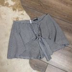Storia  checkered black white ruffle shorts Photo 0