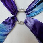 Betsy and Adam ‎ Dress Long Gown Open Back Sz 10 Jeweled Colorful Animal Print Prom Photo 4