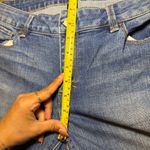 White House | Black Market Blue Distressed Skinny Silver Accents Jeans Size 10R Photo 6