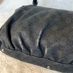 Gucci Abbey Black Denim Canvas Satchel Shoulder Bag Photo 15