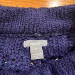 Aerie  women’s navy blue knit pull over sweater size medium. Photo 2