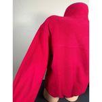 L.L.Bean Vintage Womens Fleece Jacket Pink Full Zip Mock Neck Long Sleeve Logo Photo 7