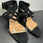 Free People  Black Lina‎ Block Heels Size Women’s US 8.5 EU 39 Sandals Woven Photo 0