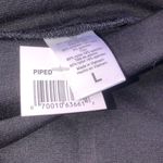 None Black size large piped faux leather riding pants Photo 5