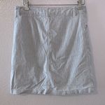 Christopher & Banks  blue pin striped mini pencil jean skirt Photo 4