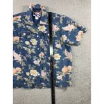 Vintage Country Wear Denim Floral Shirt Women Large Button Up Retro Western Blue Photo 2