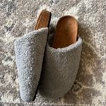 Nicole Miller  Womens Faux Fur Slide On Bondy Clogs Natural Gray Size 9 Photo 7