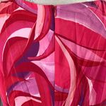 Eliza J NWT  Crepe Swirl Print V-Neck Sleeveless Sheath Maxi Dress Fuschia 14 Photo 5