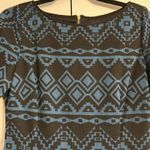 Tahari by ASL Blue & Black Shapes Short Photo 2