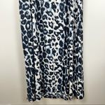 ASOS NWT Bohemian Leopard Print Blue Halter Maxi SunDress Vaca Beach Size 14 Photo 5