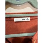 Wilfred Free Mavis Henley Ribbed Cropped Long Sleeve Top Sz M Terracotta Brown Size M Photo 4