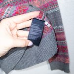 Tommy Hilfiger Gray & Pink Patterned Cashmere Blend Cardigan Small Photo 3